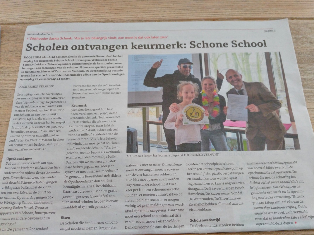Schone School krant
